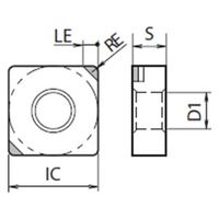 京セラ チップ ダイヤ・CBN 旋削用 SNGA120408S01225ME KBN020 1個（直送品）
