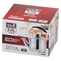 パール金属 エリック3 18-8ステンレス製広口ケットル3.0L HB-6450 4549308564501 1個（直送品）