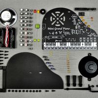 EK JAPAN ミニ・グランドピアノ AW-865 1個（直送品）