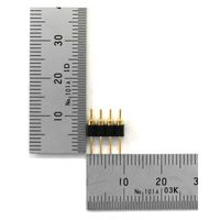 GB 丸ピンプラグ [4ピン×1列] 2.54mmピッチ GB-ICP-SGL4R 1個（直送品）