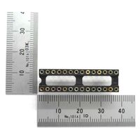 GB 丸ピンICソケット 300MIL 28ピン 2.54mmピッチ GB-ICS-3ML28R 1個（直送品）