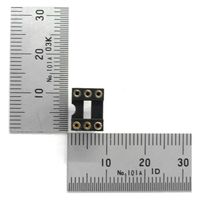 GB 丸ピンICソケット 300MIL 6ピン 2.54mmピッチ GB-ICS-3ML6R 1個（直送品）