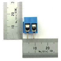 GB ターミナルブロック 2極 5.08mmピッチ 青 縦向き GB-TB-50LB-2P 1個（直送品）