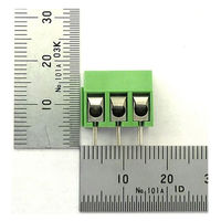 GB ターミナルブロック 3極 5.08mmピッチ 緑 縦向き GB-TB-50LG-3P 1個（直送品）