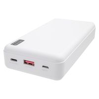 グリーンハウス PD20対応モバイル充電器(20000mA、ホワイト) GH-BTPX200-WH 1個（直送品）