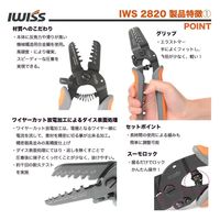 IWISS オープンバレル用精密圧着工具 IWS-2820M 1個（直送品）