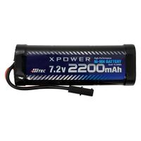 XPOWER Ni-MH 7.2V 2200mAh(タミヤコネクター) XP2200-NT-B 1個（直送品）