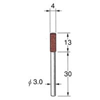 日本精密機械工作 軸付ラビン砥石 一般用 10本入 R4311 1箱（直送品）
