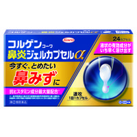 コルゲンコーワ 鼻炎ジェルカプセルα 24カプセル 興和 急性鼻炎 アレルギー性鼻炎 副鼻腔炎 鼻みず【指定第2類医薬品】