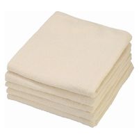 テンダイ ペールカラーバスタオル5枚組　キナリ（無漂白） 1箱（60枚：5枚入×12パック）