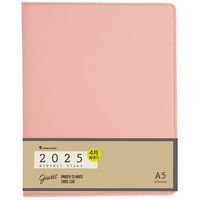 マルマン 【2025年4月版】ジウリス ダイアリー 月間 A5 20穴 月曜始まり ライトピンク FD2904-25-38 1冊（直送品）