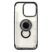 エアージェイ iphone16pro用 リングスタンドケース BK AC-P24P-MR 1個（直送品）