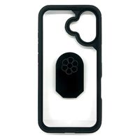 エアージェイ iphone16用 マルチリングスタンドケース BK AC-P24-TR 1個（直送品）