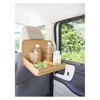オカトー テーブル 車 リアトレイ matka 折りたたみ ドリンクホルダー ベージュ 411972 1個（直送品）