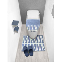 オカトー 蓋カバー普通型 洗浄暖房型 兼用 ナチュラル ブルー 413665 1個（直送品）