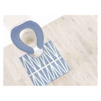 オカトー 便座カバー U型 ナチュラル ブルー 413669 1個（直送品）