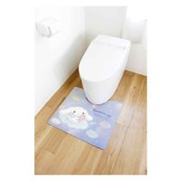 オカ トイレマット 拭ける サンリオ 拭いてお手入れするマット 55×60cm キティ シナモン シナモロール 416233 1個（直送品）