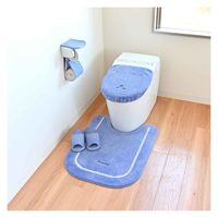 オカ 蓋カバー トイレ U型 O型 洗浄暖房型 兼用 コムフォルタ6 ブルー 437375 1個（直送品）