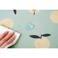 オカトー トイレマット 拭ける 80×60cm スキマにピタっ!拭けるPVCトイレマット フルーツ 437454 1個（直送品）