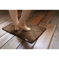 オカトー バスマット Fuka-Fuwa!! 40×60cm ブラウン 438181 1個（直送品）