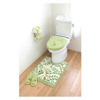 オカ トイレマット ロング VPサンリーフ 75×62cm グリーン 443221 1個（直送品）