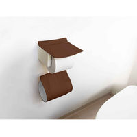 オカトー ペーパーホルダーカバー ホルダーカバー ナチュラル ブラウン 450326 1個（直送品）
