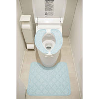 オカトー 便座シート hiecoco 貼るだけ冷感吸着便座シート スプレーブルー 456891 1個（直送品）