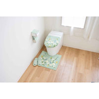 オカ 蓋カバー フルールブラン トイレフタカバー 兼用 グリーン 464880 1個（直送品）