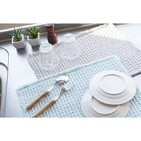 オカトー 水切りマット ふわさら吸水水切りマット 42×52cm ブルー 451827 1個（直送品）