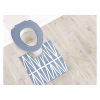 オカトー 便座カバー O型 ナチュラル ブルー 413673 1個（直送品）