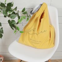 ストラップ付きエコバッグ L マスタード studio CLIP