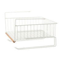 戸棚下マルチラック HOUSEHOLD GOODS ウッド×ホワイト studio CLIP