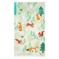 デザインフィル 3ポケットクリアホルダー A5スリム フラップ付き 北欧動物柄 35561006 1冊