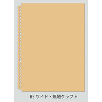 ナカバヤシ ロジカル・はれるんワイドリーフB5ワイド LL-B507WKR 1冊