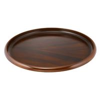 中西工芸 信貴丸盆 NS黒丹杢調 33cm 4962127050527 1個