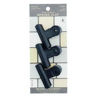 ミツヤ POPプラクリップ 3個入 黒 POPC-01P-BK 1セット(1パック×5)（直送品）