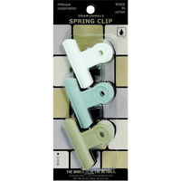 ミツヤ POPプラクリップ 3個入 白・グレー・ベージュ POPC-01P-GS 1セット(1パック×5)（直送品）