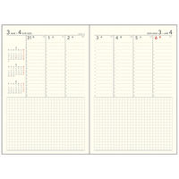 ダイゴー 【2025年4月版】ノートタイプ A5対応 バーチカル 薄型 月曜始まり レッド E9331 1冊（直送品）