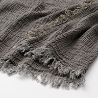 無印良品 三重ガーゼ ケット Ｓ １４０×２００ｃｍ チャコールグレー 良品計画