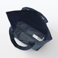 無印良品 ポリプロピレンシートトートバッグ ネイビー 約幅５３×高さ３６×マチ幅１９ｃｍ 良品計画