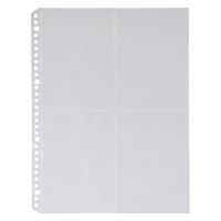 無印良品 ポリプロピレンリフィール ハガキポケット Ａ４・１０枚 ４穴 ３０穴対応 1セット（1袋×2） 良品計画