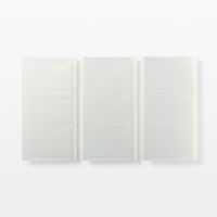 無印良品 ポリプロピレン高透明フィルムアルバム ３段 ３冊組 Ｌ判 １３２枚用 ポケット付 良品計画