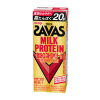 SAVAS（ザバス） ミルクプロテイン 脂肪0 ストロベリー風味 1セット（1本（200ml）×48）　明治　プロテインドリンク