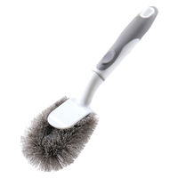 ハンドル付き たわし 小 やわらか 1セット（1個×3） 日本クリンテック