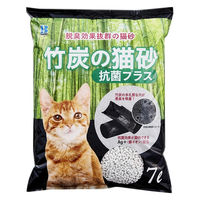 竹炭の猫砂 抗菌プラス 国産 7L 1セット（1袋×8）ボンビアルコン