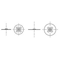 山喜産業　四ツ爪スピードワッシャー　ネジ用　鉄　Ｍ６×３０mm　1箱（100枚入)（直送品）