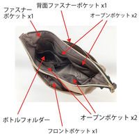 センバドー コンビ半月2wayショルダー BK 622-0821 1個（直送品）