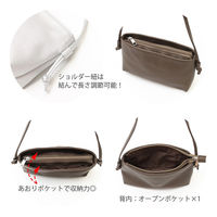 センバドー 合皮シンプル あおりポケットショルダー GG 622-0884 1個（直送品）