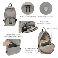 センバドー はっ水ナイロンリュック LA 623-7794 1個（直送品）