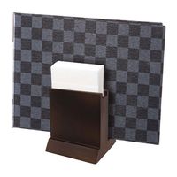 シンビ メニューブック兼ナプキンスタンド ダークブラウン MD-3W 1台